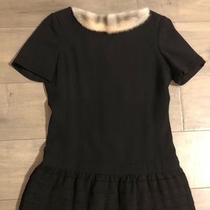 Fendi Fur Collar Dress